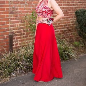 ALYCE Designs red 2 piece formal size 8
